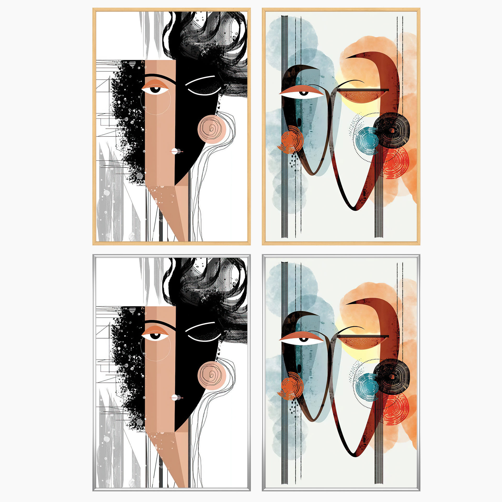 Wall Art Set 3756 3D model_2