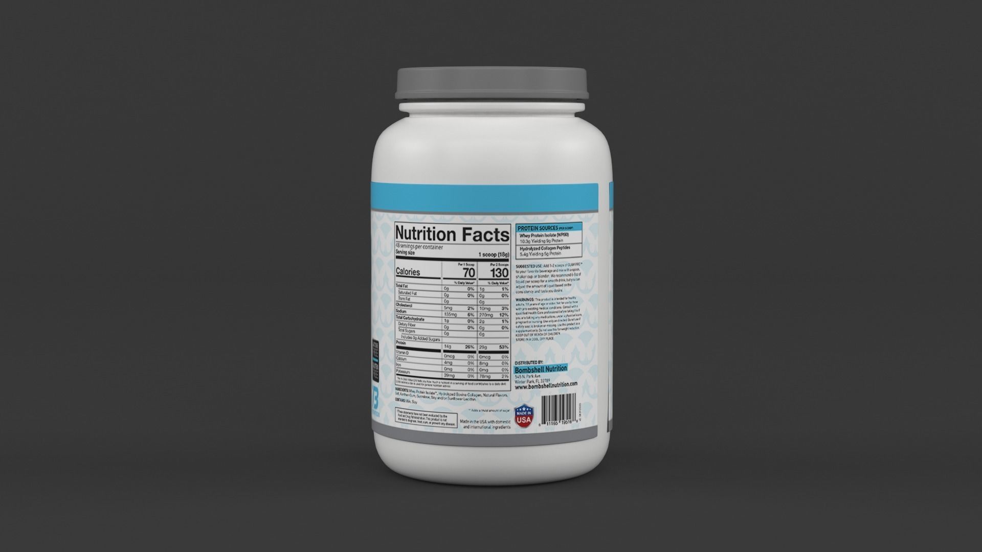 Protein Powders 3D model_8
