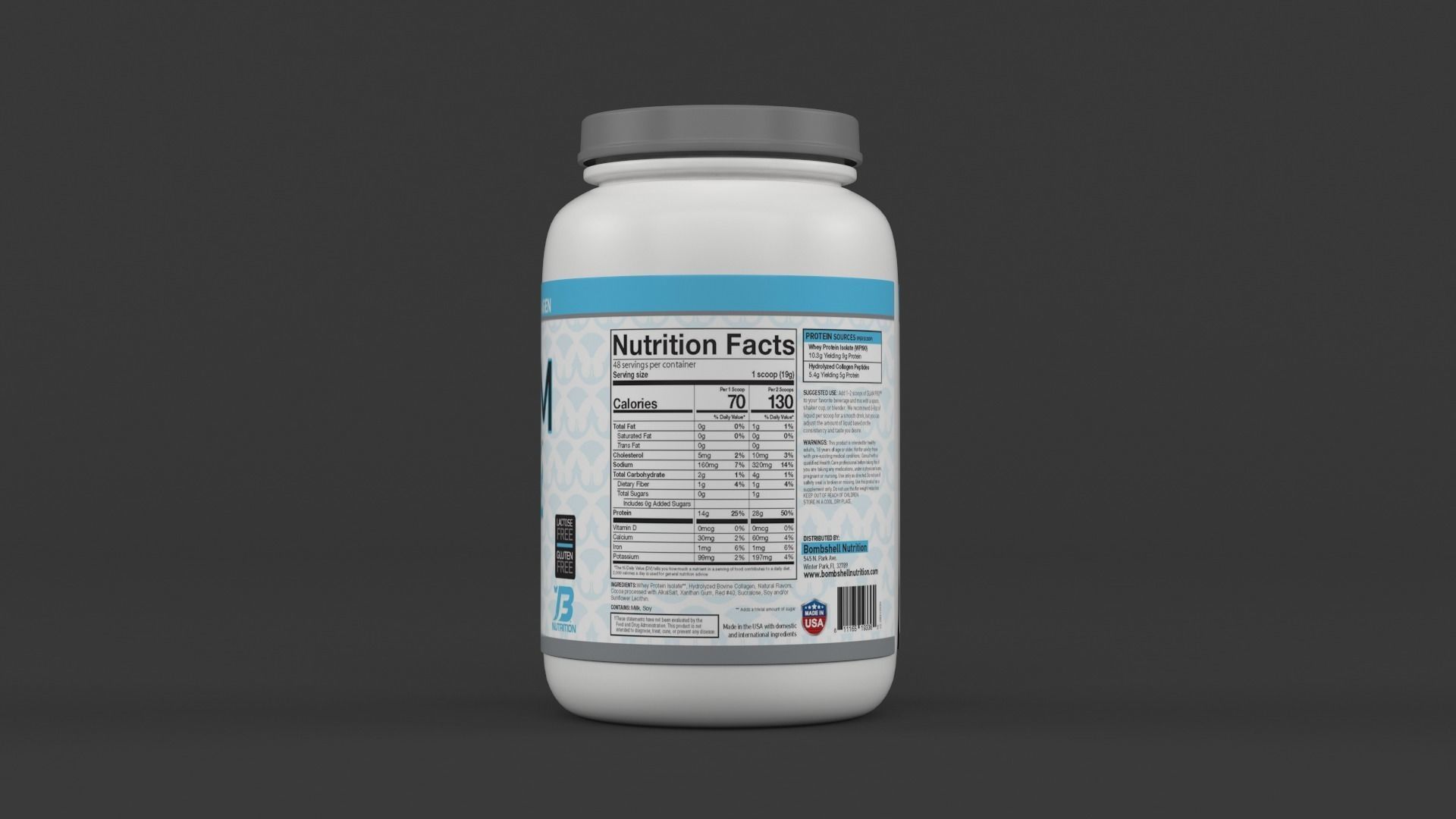 Protein Powders 3D model_3