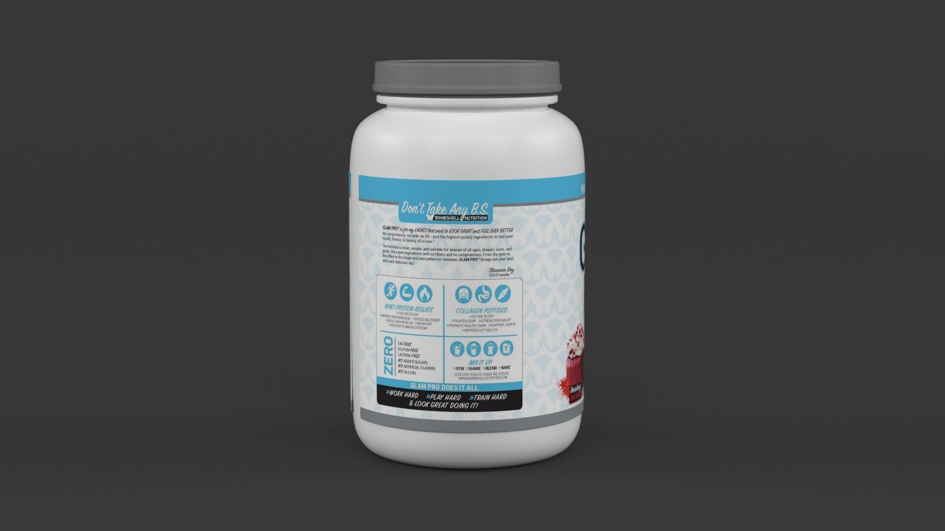 Protein Powders 3D model_2