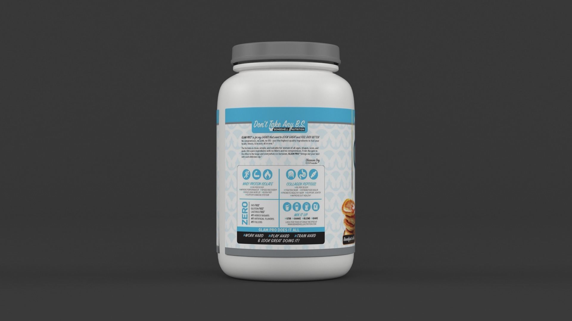 Protein Powders 3D model_5