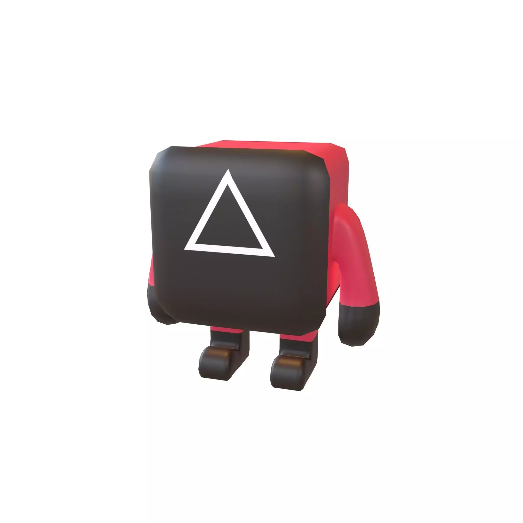 Cube Character 00009 Squid Game NPC Low-poly 3D model_0