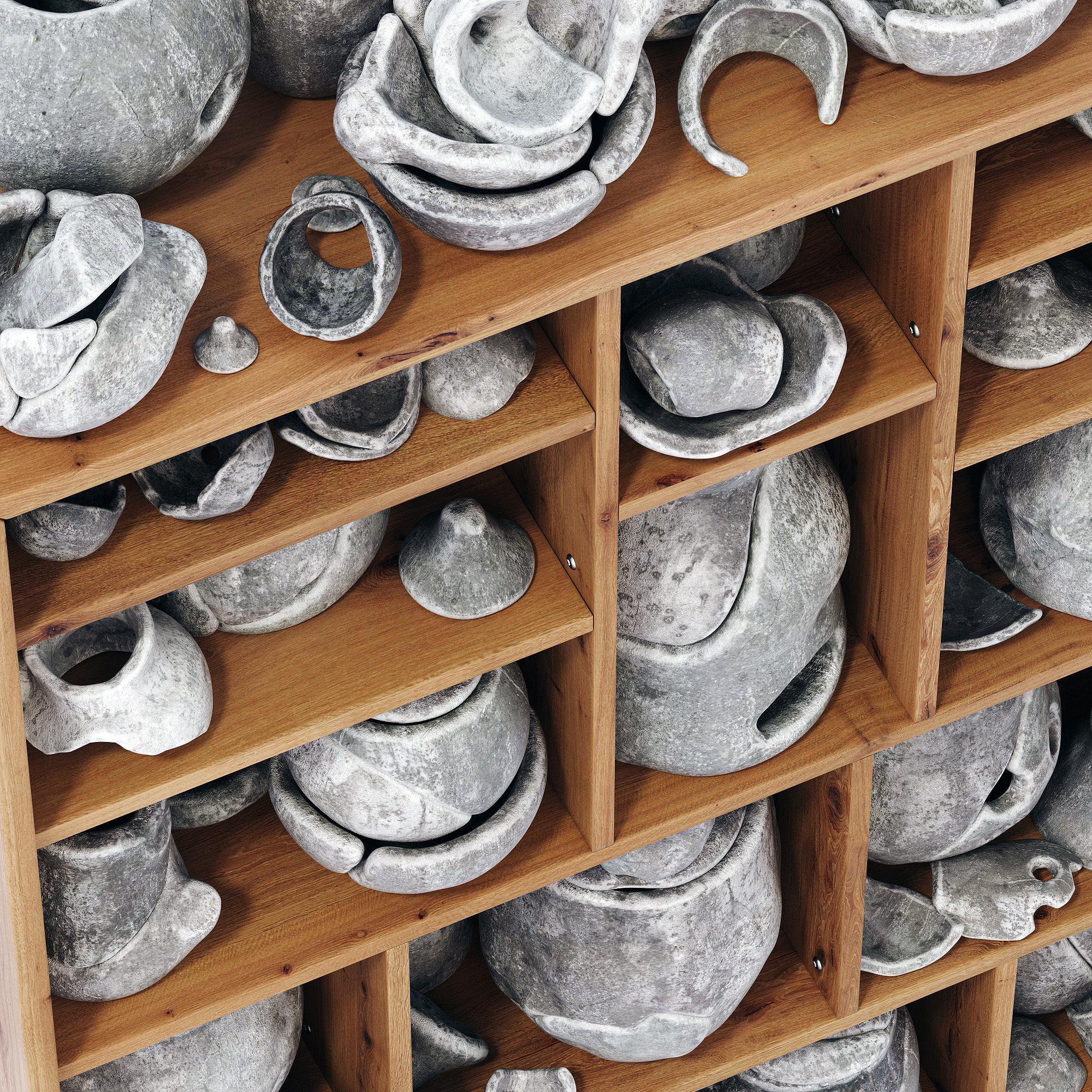 Dishes clay splinter old n3 3D model_3