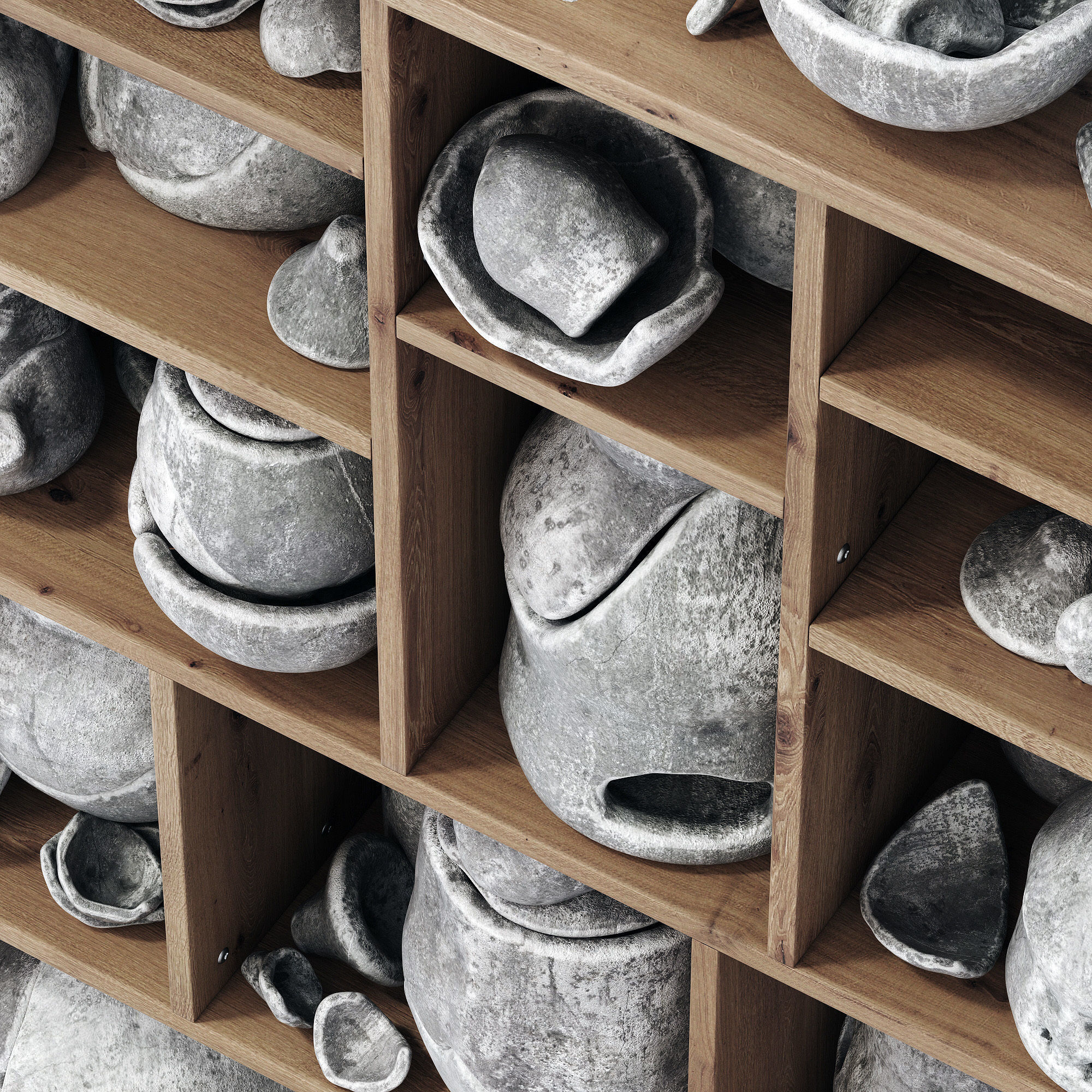 Dishes clay splinter old n3 3D model_5