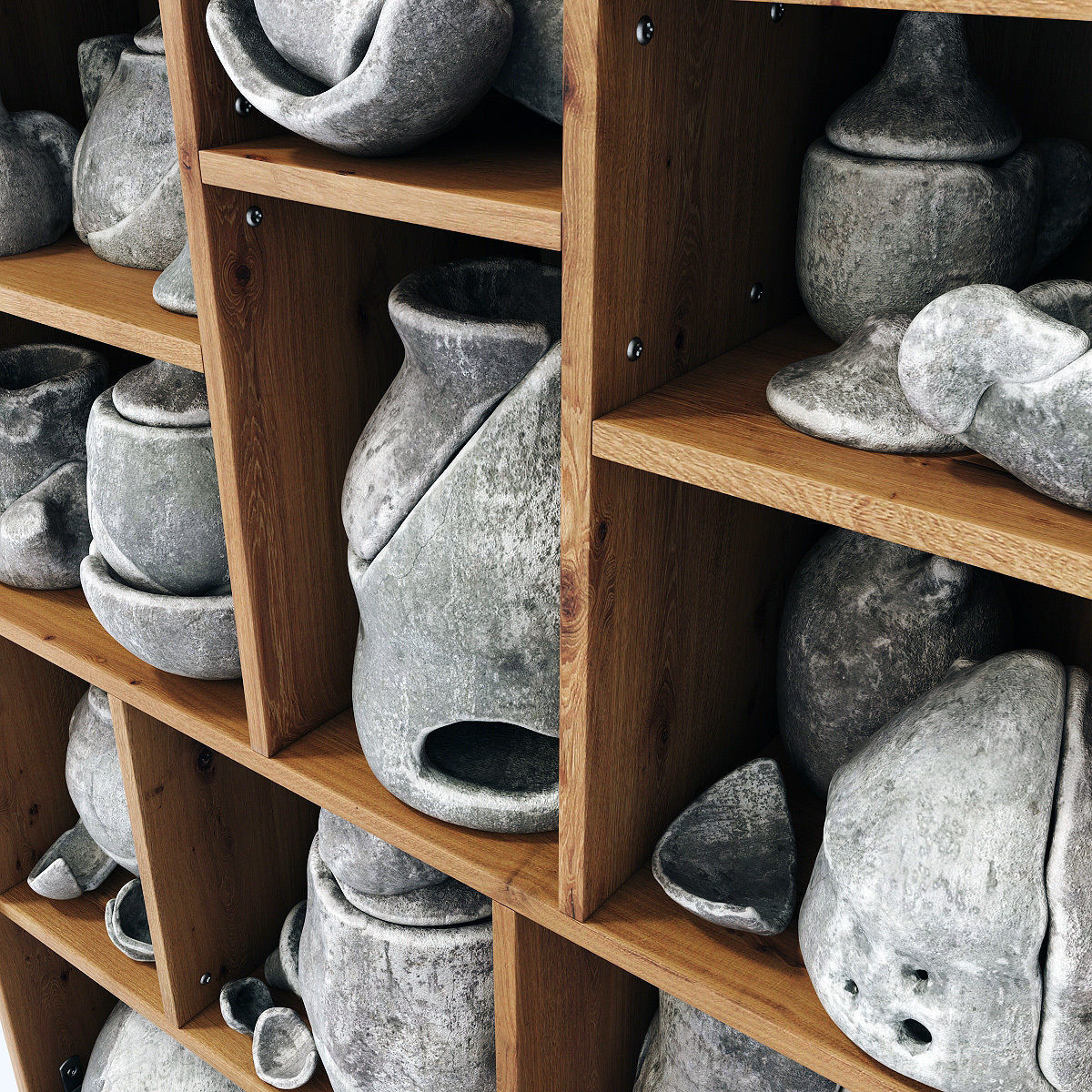 Dishes clay splinter old n3 3D model_2