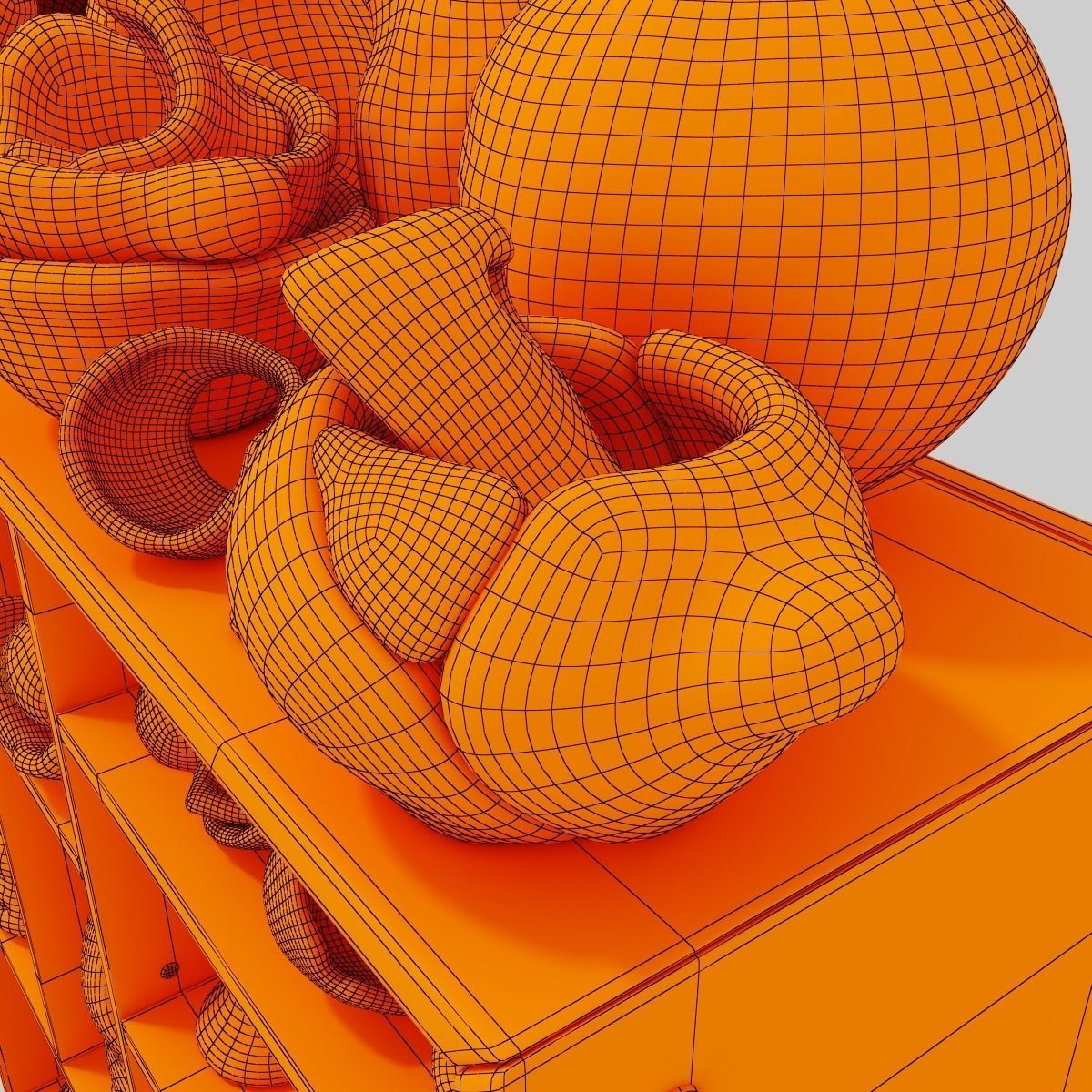 Dishes clay splinter old n3 3D model_18