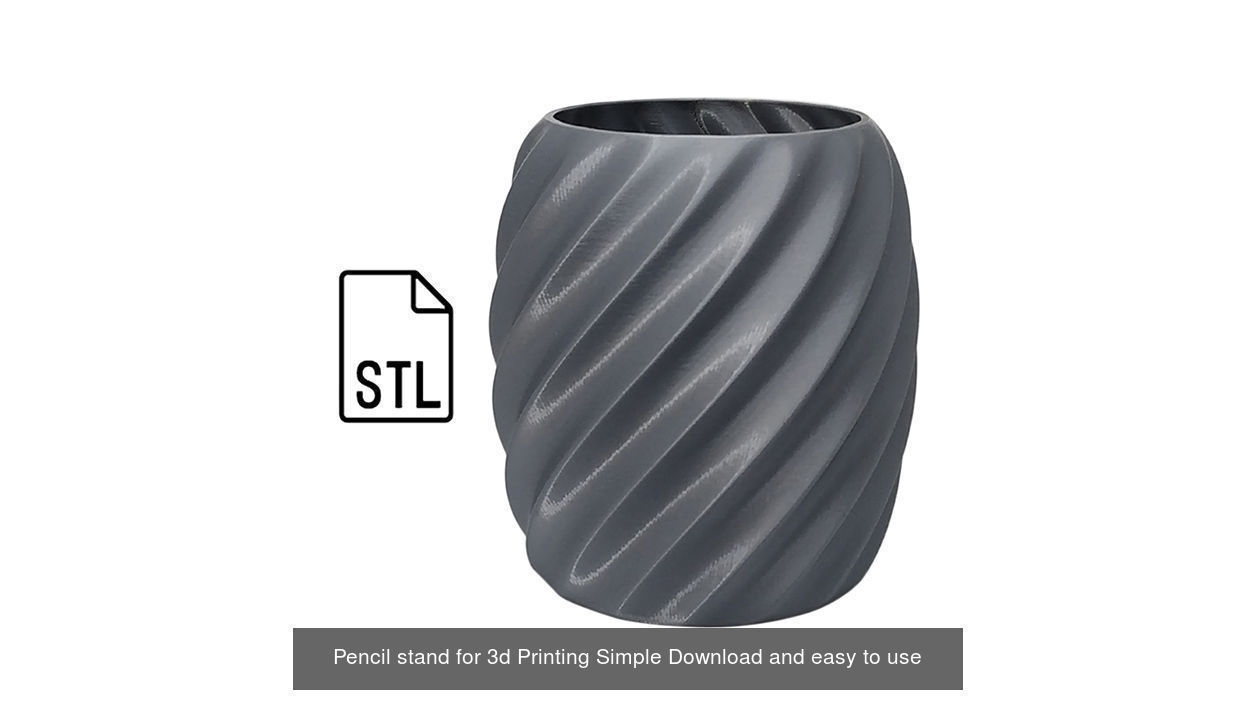 Vase and Multipurpose Pen Stand stl file for 3d printing  3D Model Collection_4