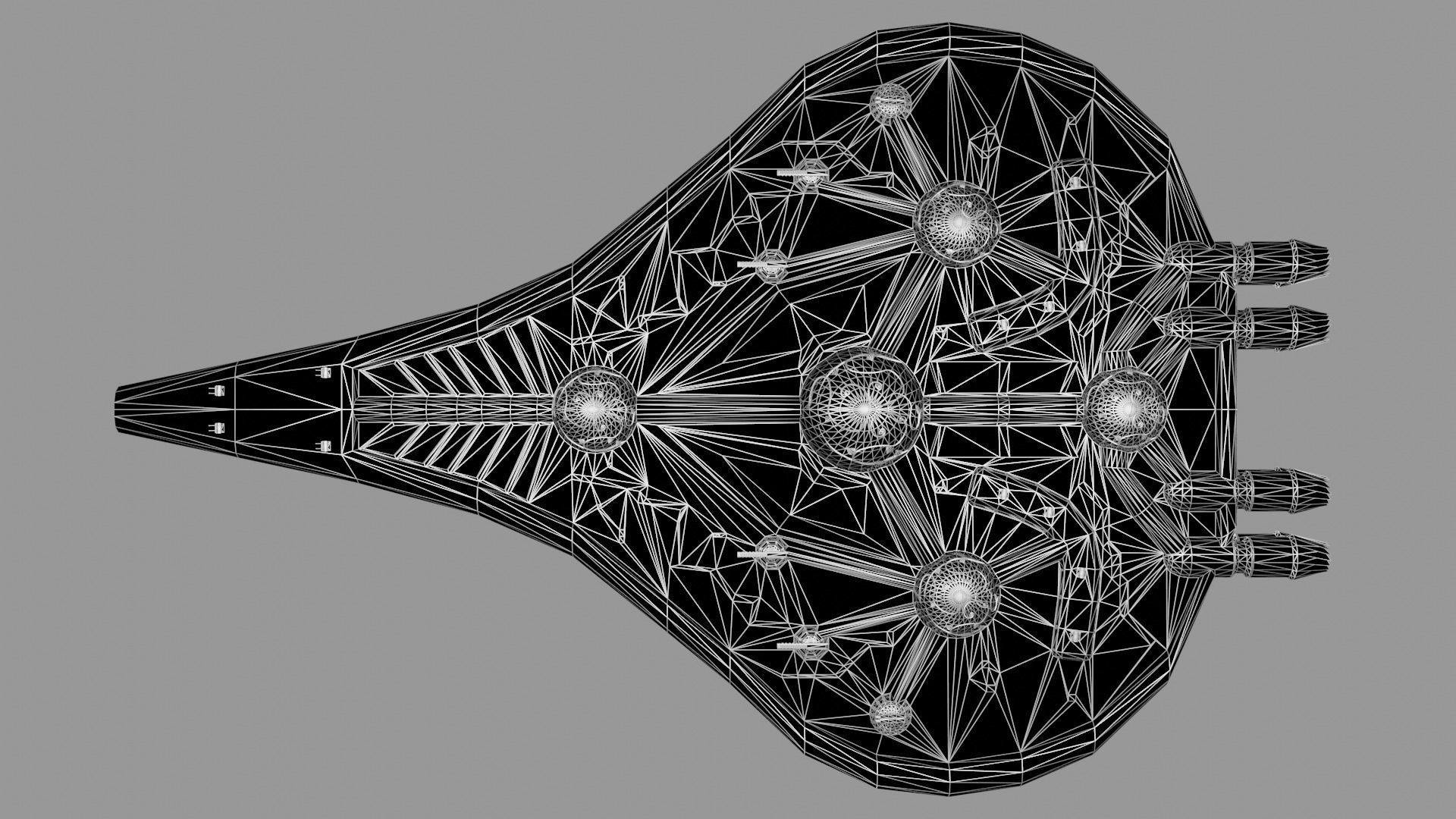 Arborec Flagship 3D model_11