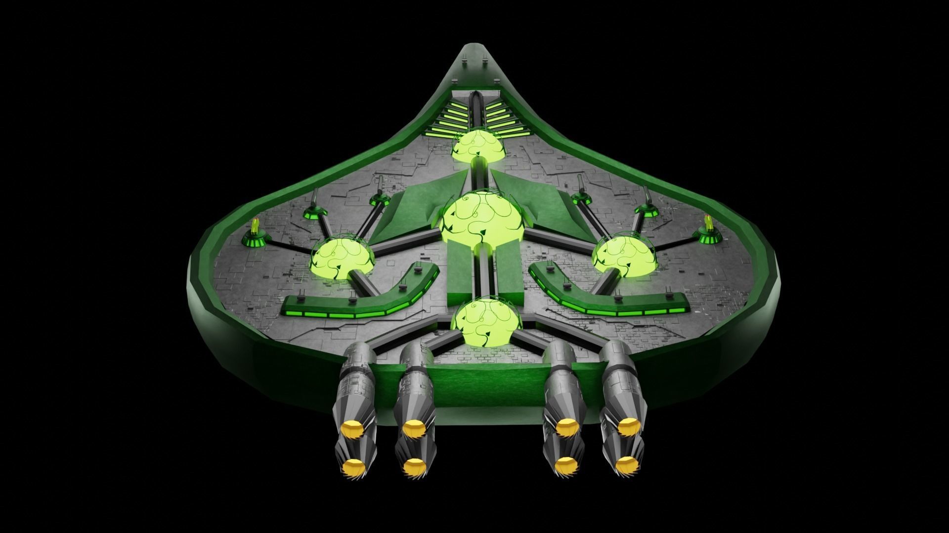 Arborec Flagship 3D model_2