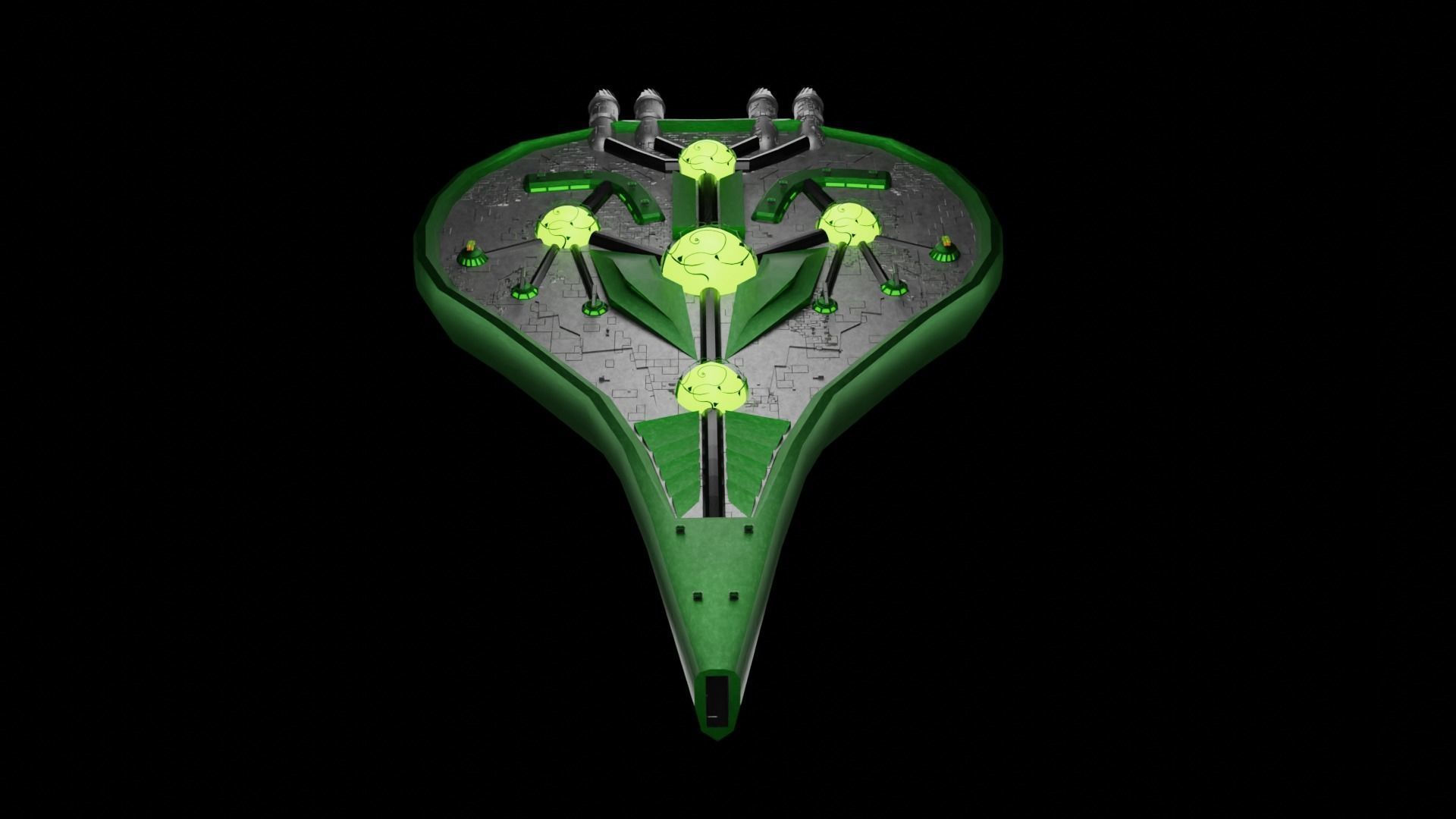 Arborec Flagship 3D model_4