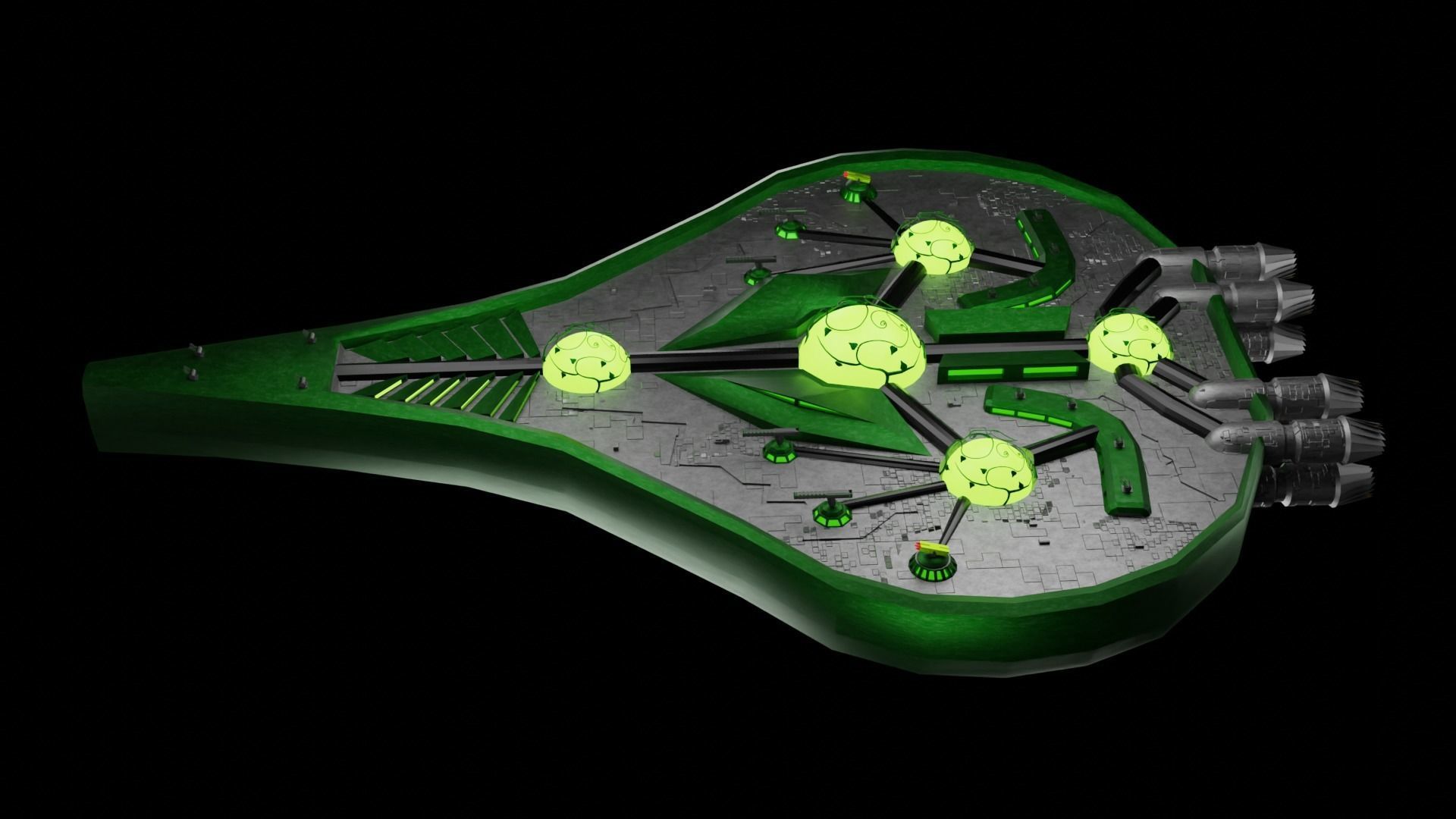 Arborec Flagship 3D model_6