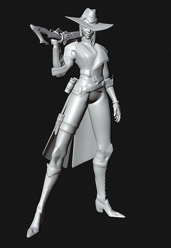 Ashe - Overwatch 3D print model