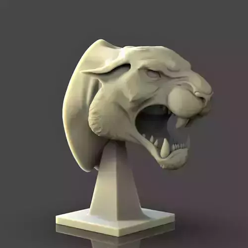Panther BUST stl for 3d print 