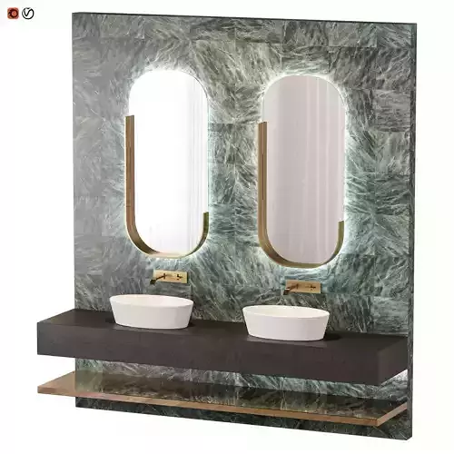 Green verde bathroom