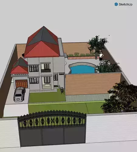 House with swimming pool