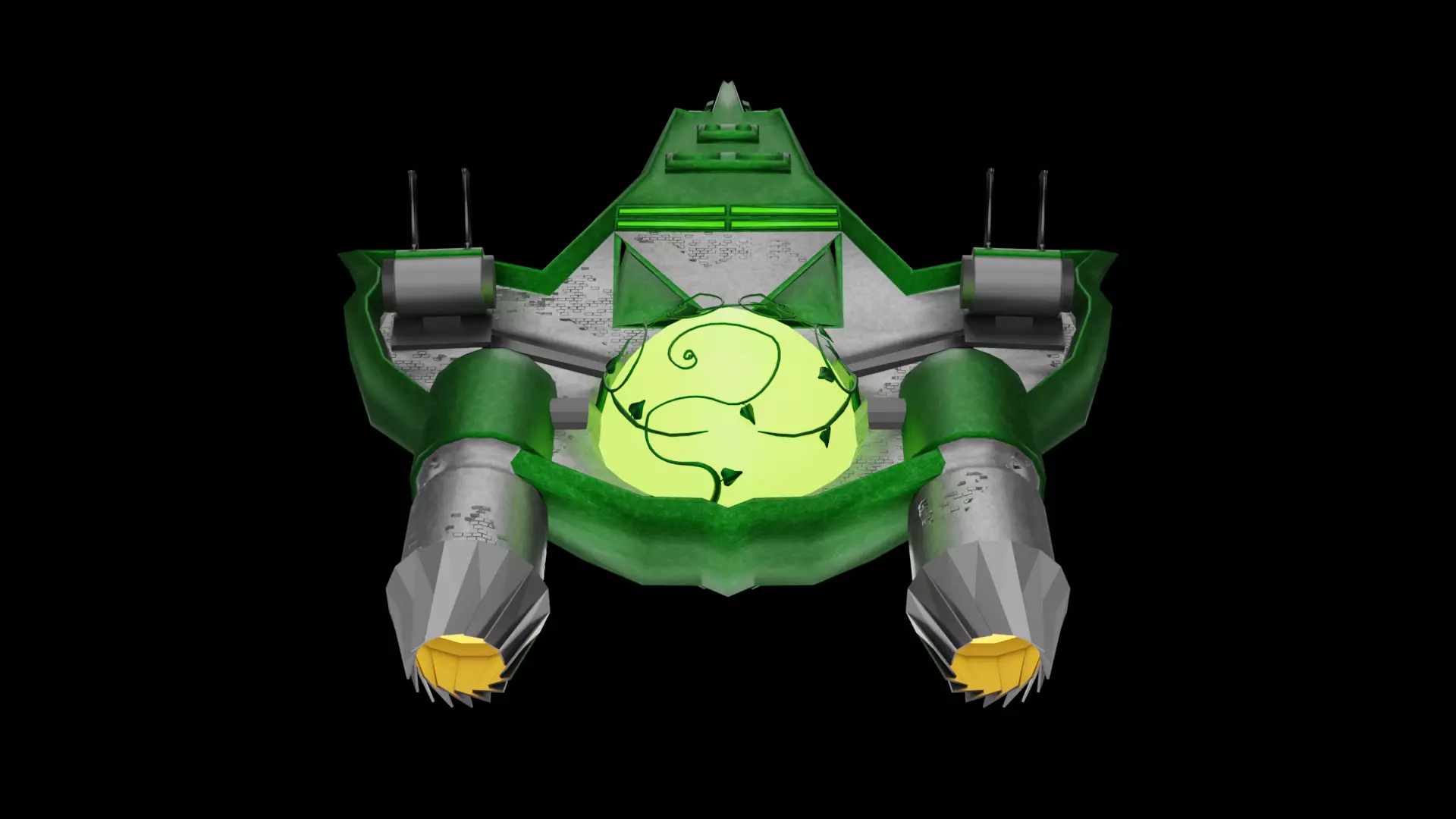 Arborec Destroyer 3D model_0