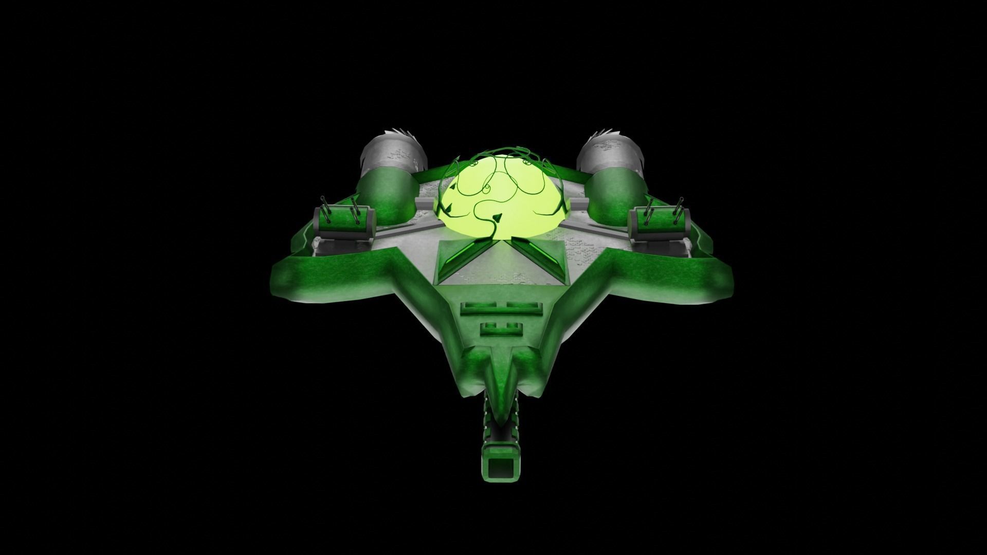 Arborec Destroyer 3D model_4