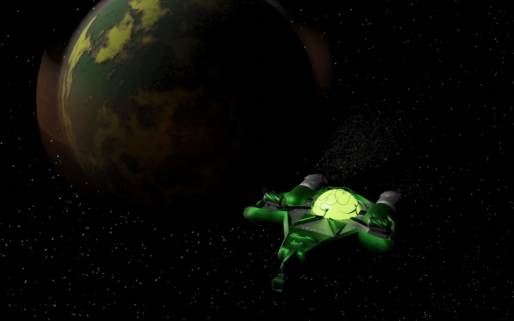 Arborec Destroyer 3D model_5