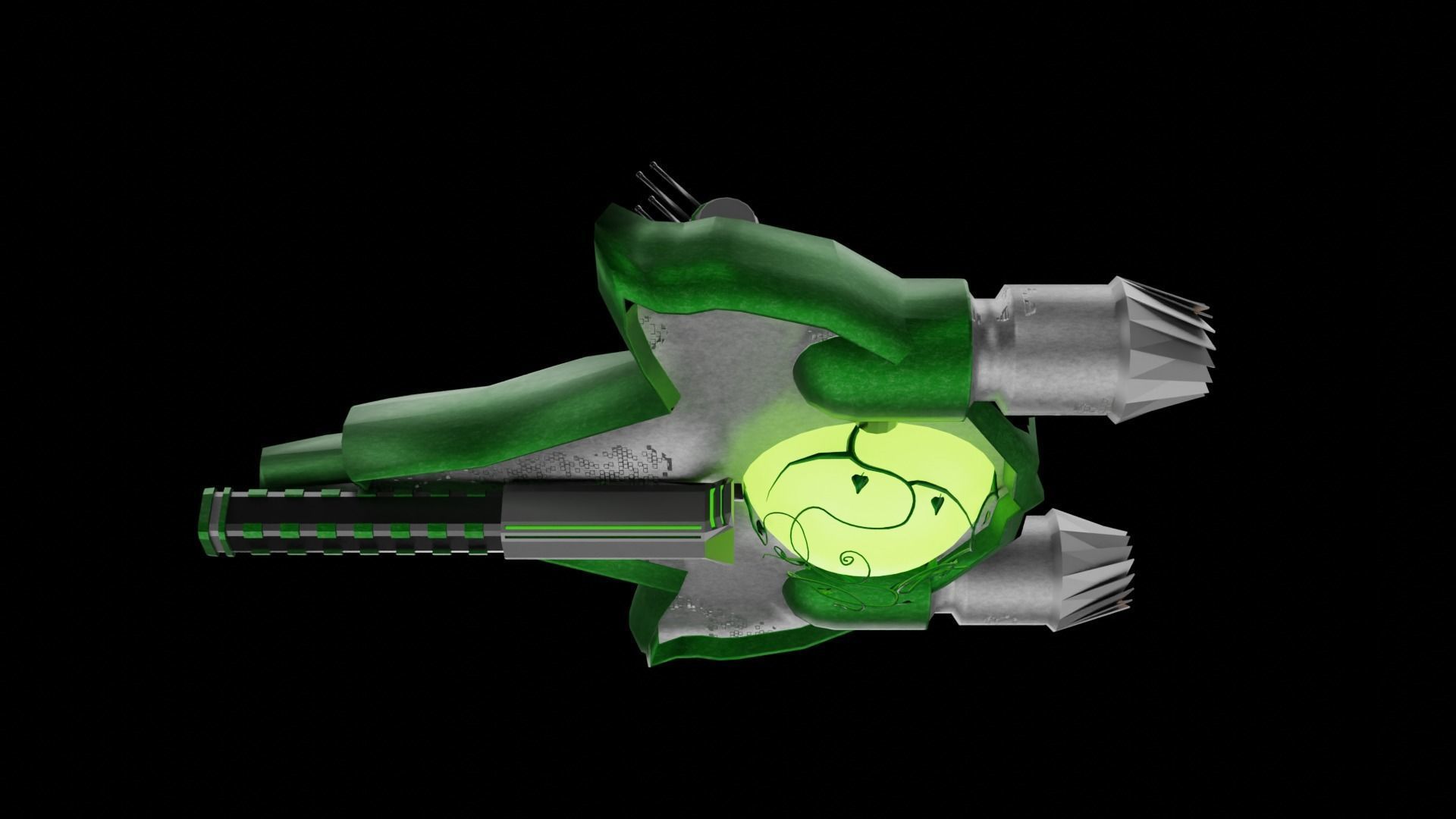 Arborec Destroyer 3D model_6