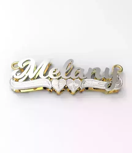 Melany name plate 3D print model