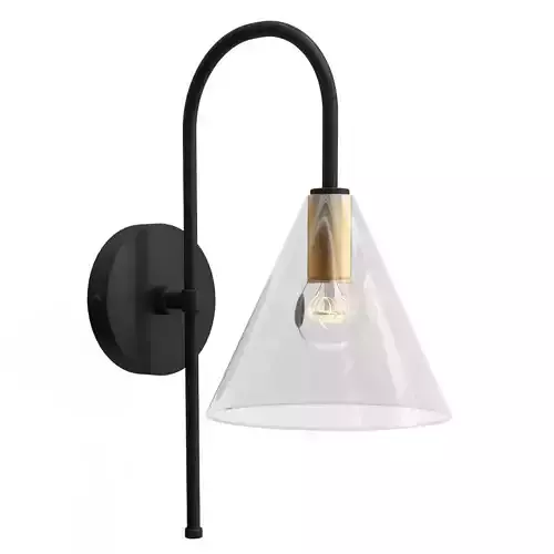 Claremont Flared Glass Sconce 3D model