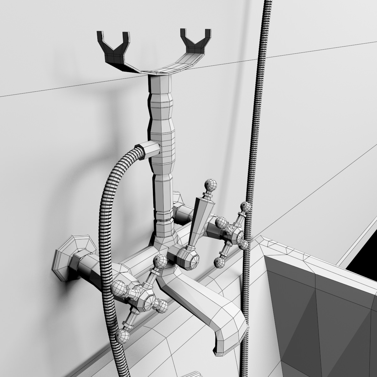 Bathtub 3D model_14