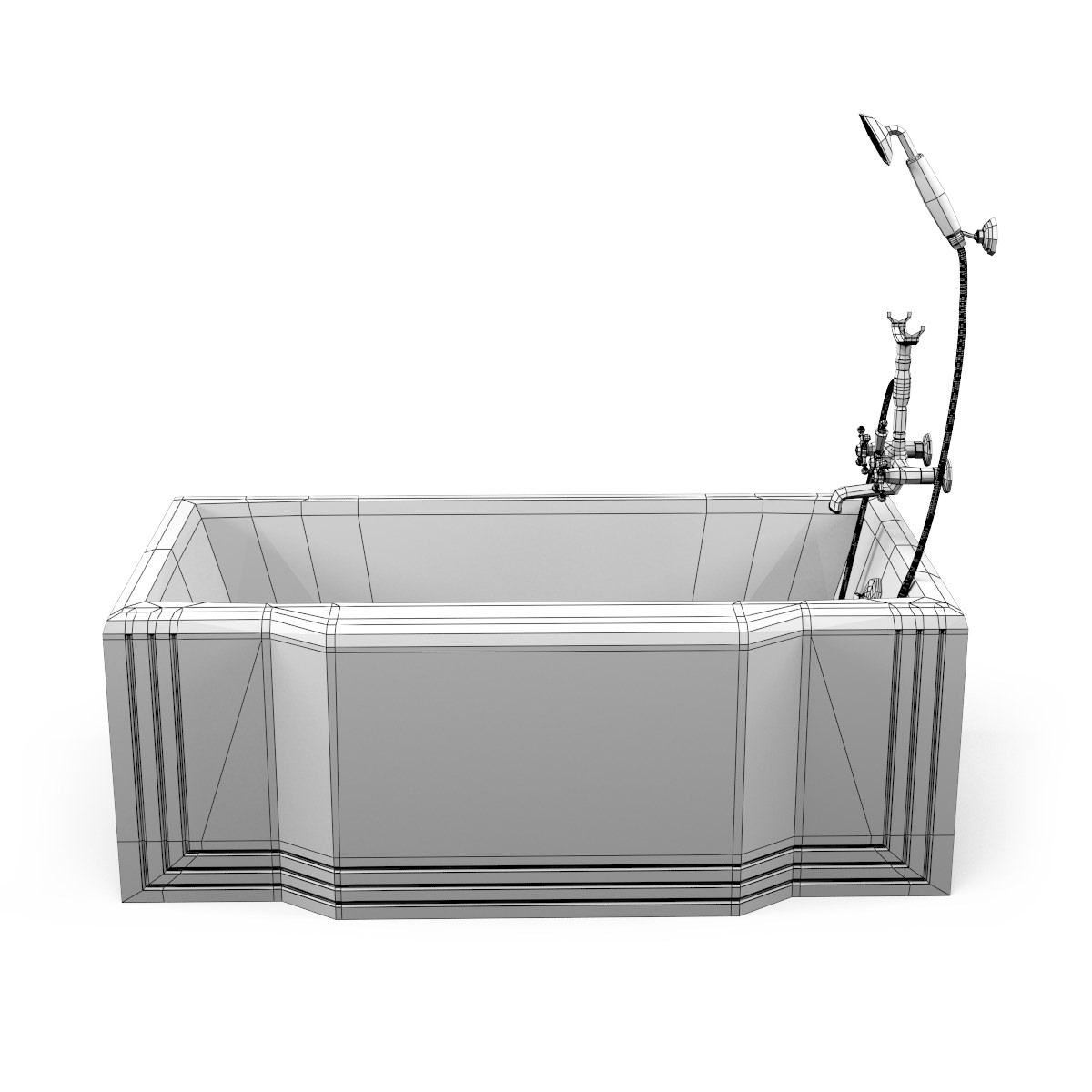 Bathtub 3D model_1