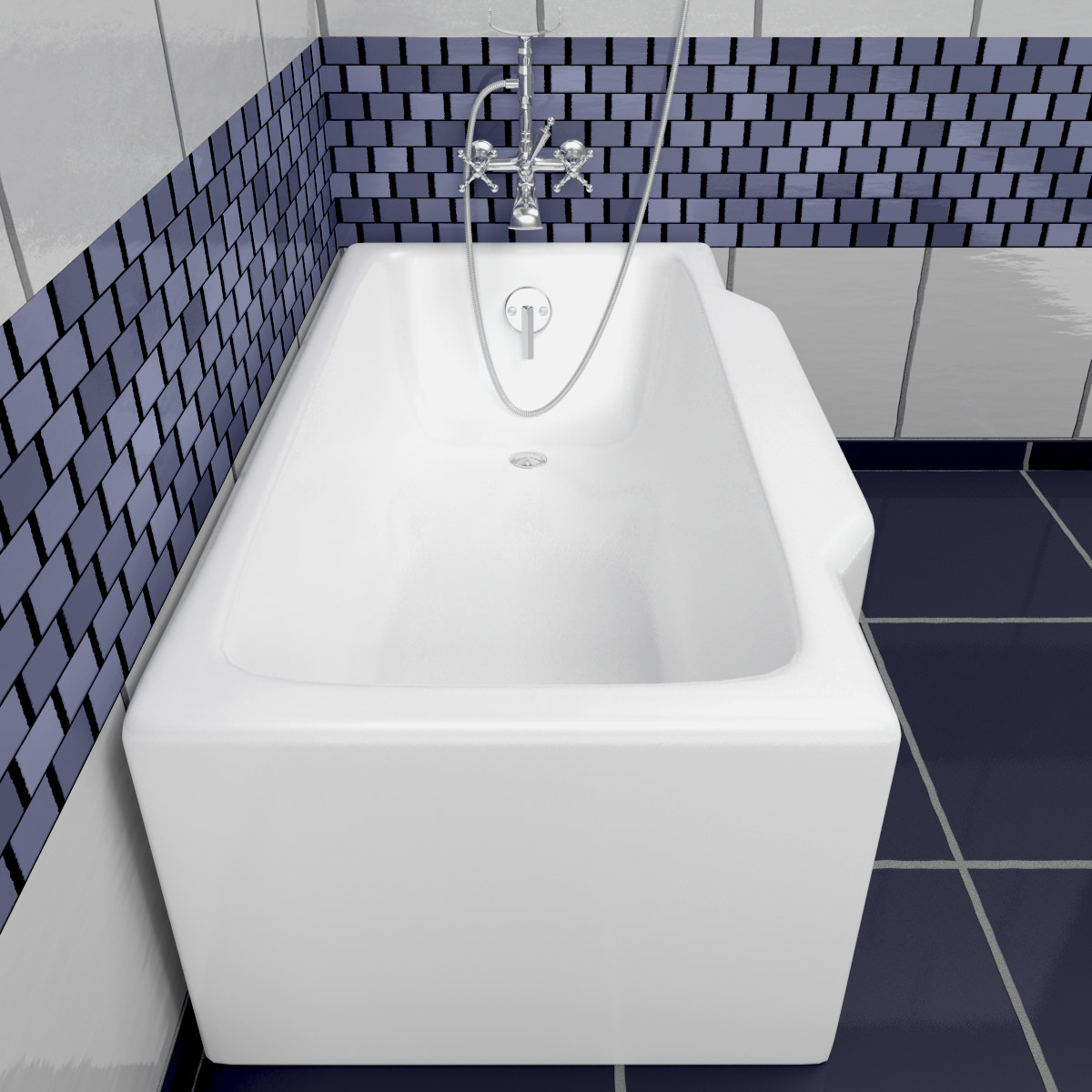 Bathtub 3D model_4