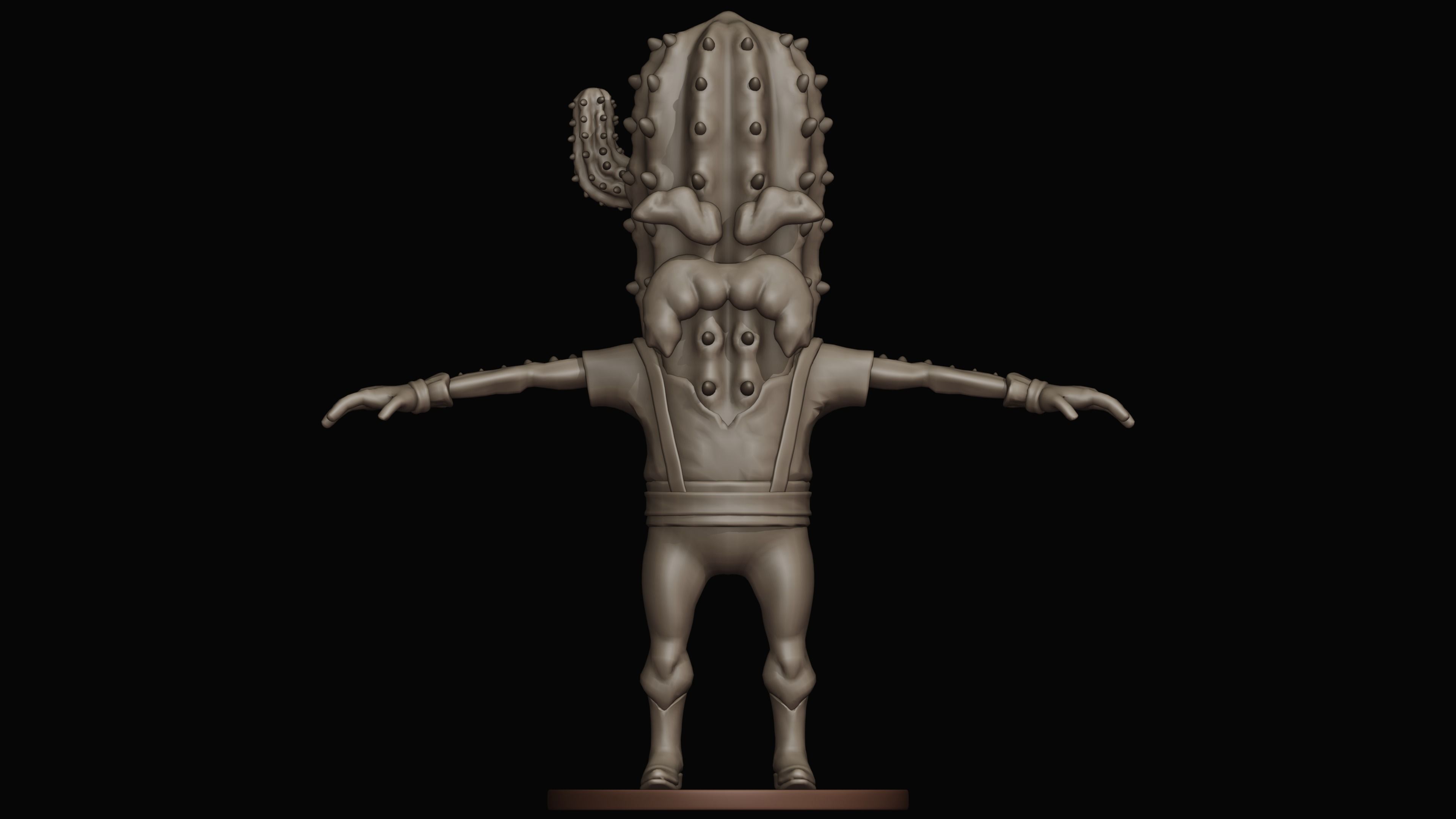 CactusMan - Western 3D model_4