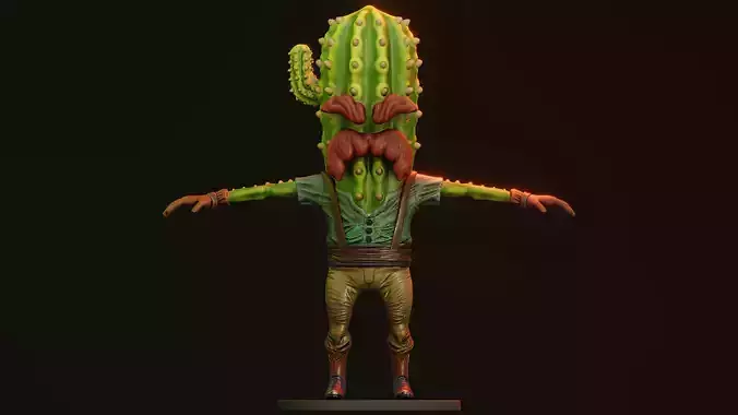 CactusMan - Western 3D model