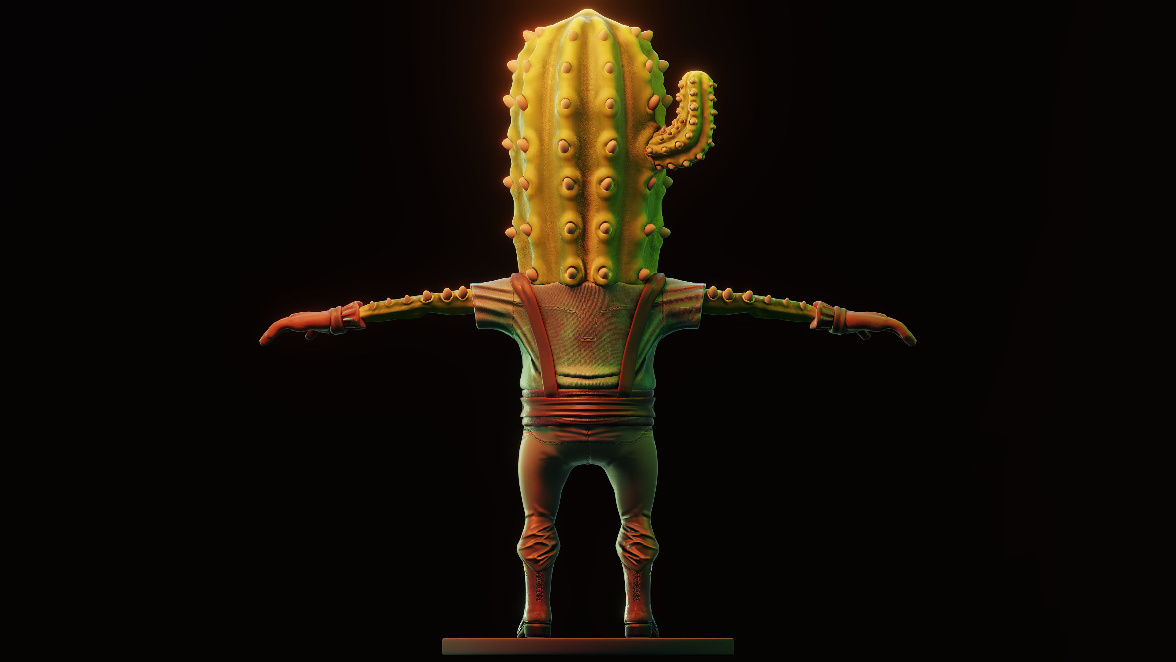 CactusMan - Western 3D model_2