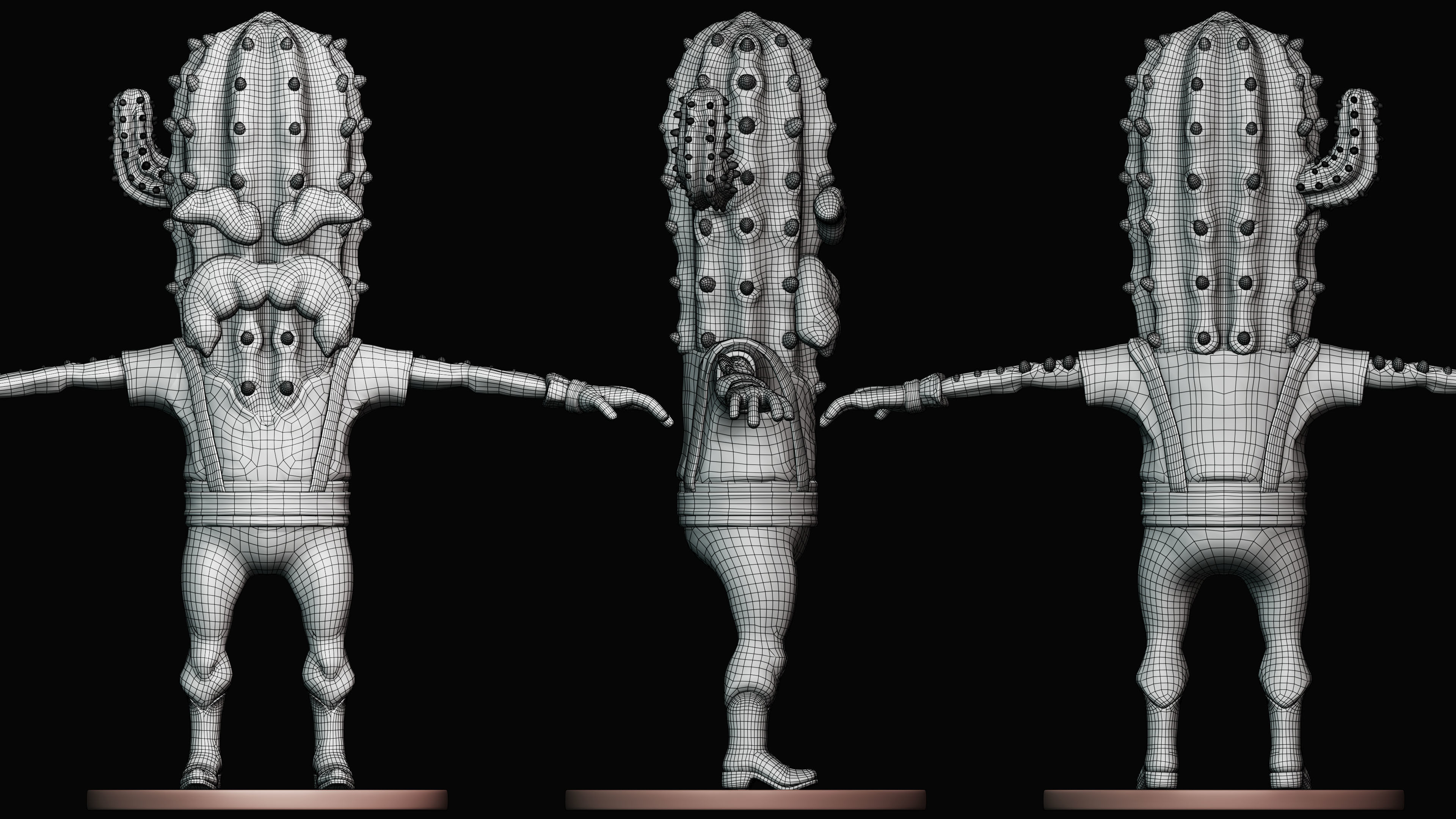 CactusMan - Western 3D model_5