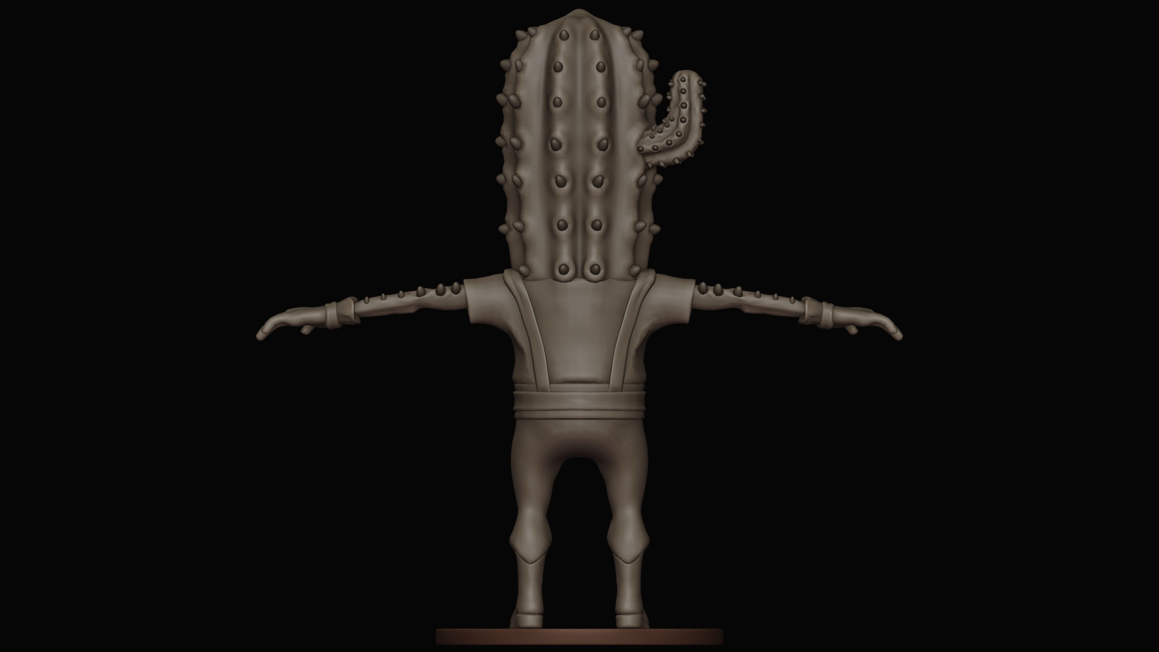 CactusMan - Western 3D model_3