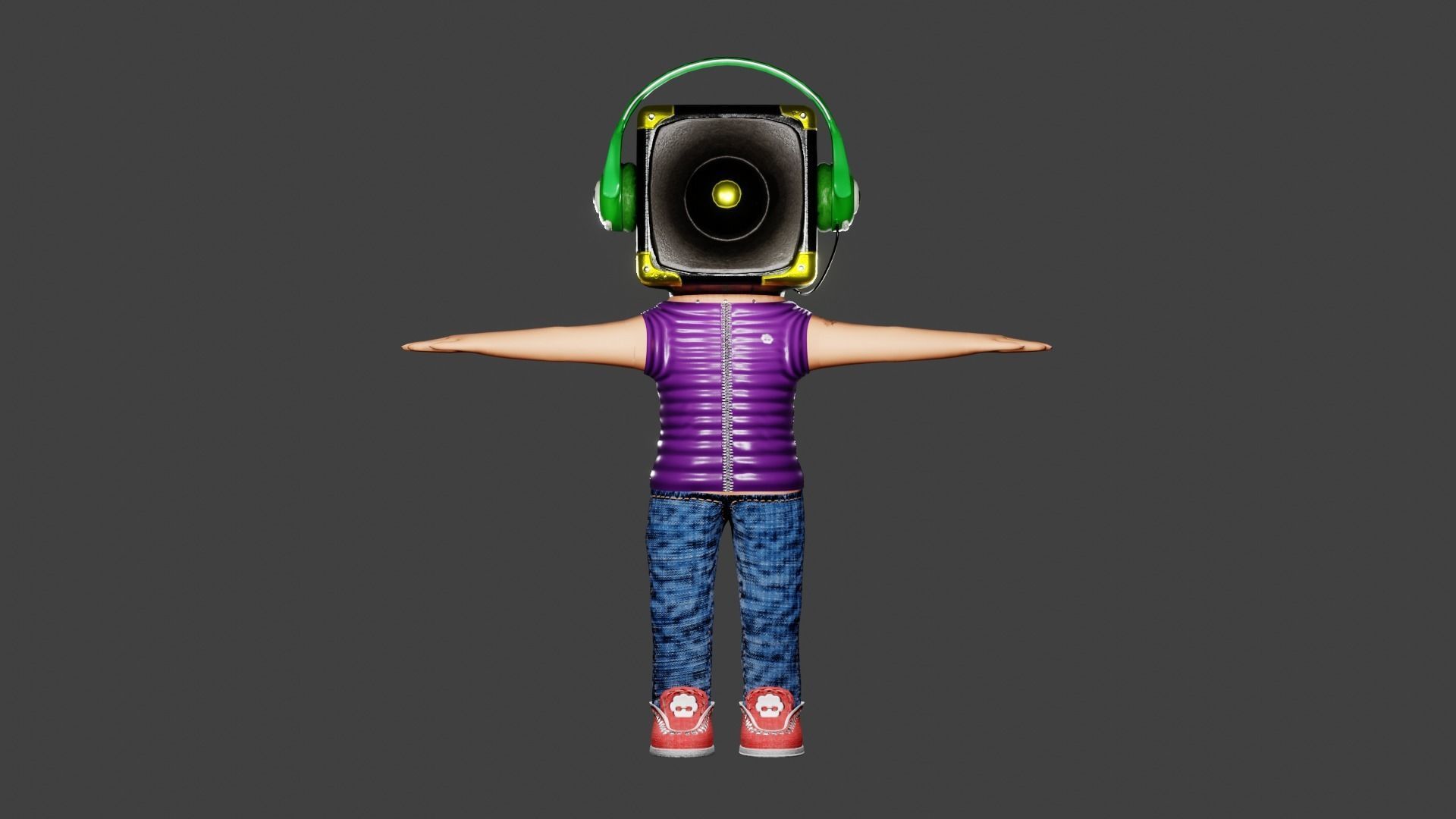 Tobi 3D character Low-poly 3D model_1