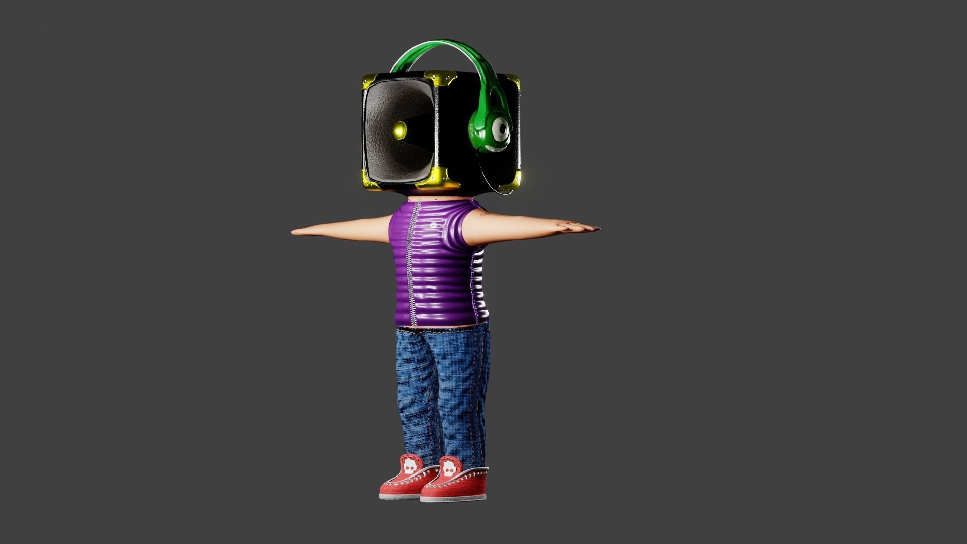 Tobi 3D character Low-poly 3D model_5