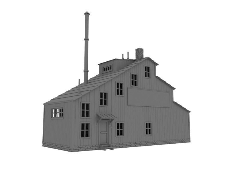 HO scale Workshop model 1 87 scale for railway diorama 3d print 3D print model_1