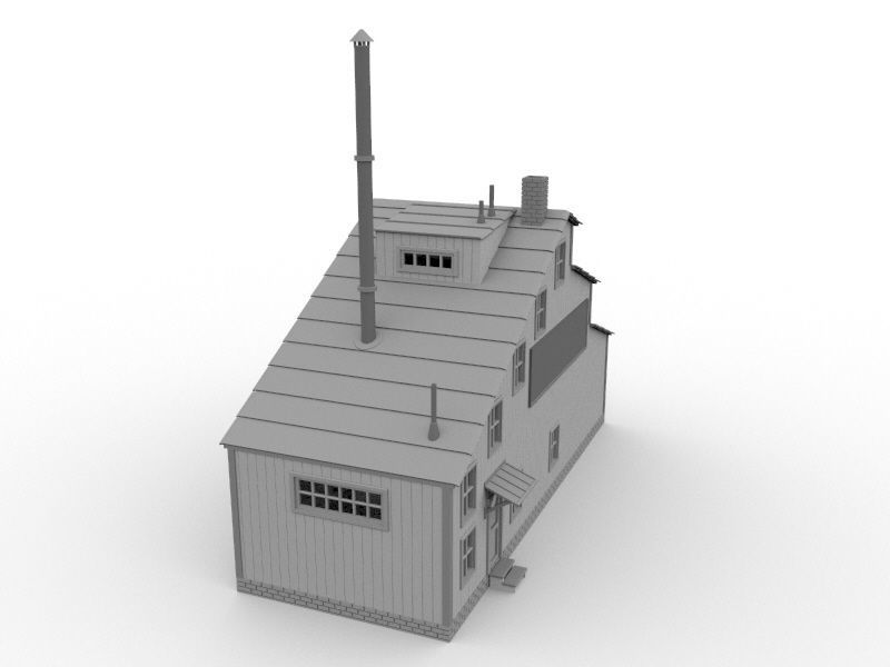 HO scale Workshop model 1 87 scale for railway diorama 3d print 3D print model_6