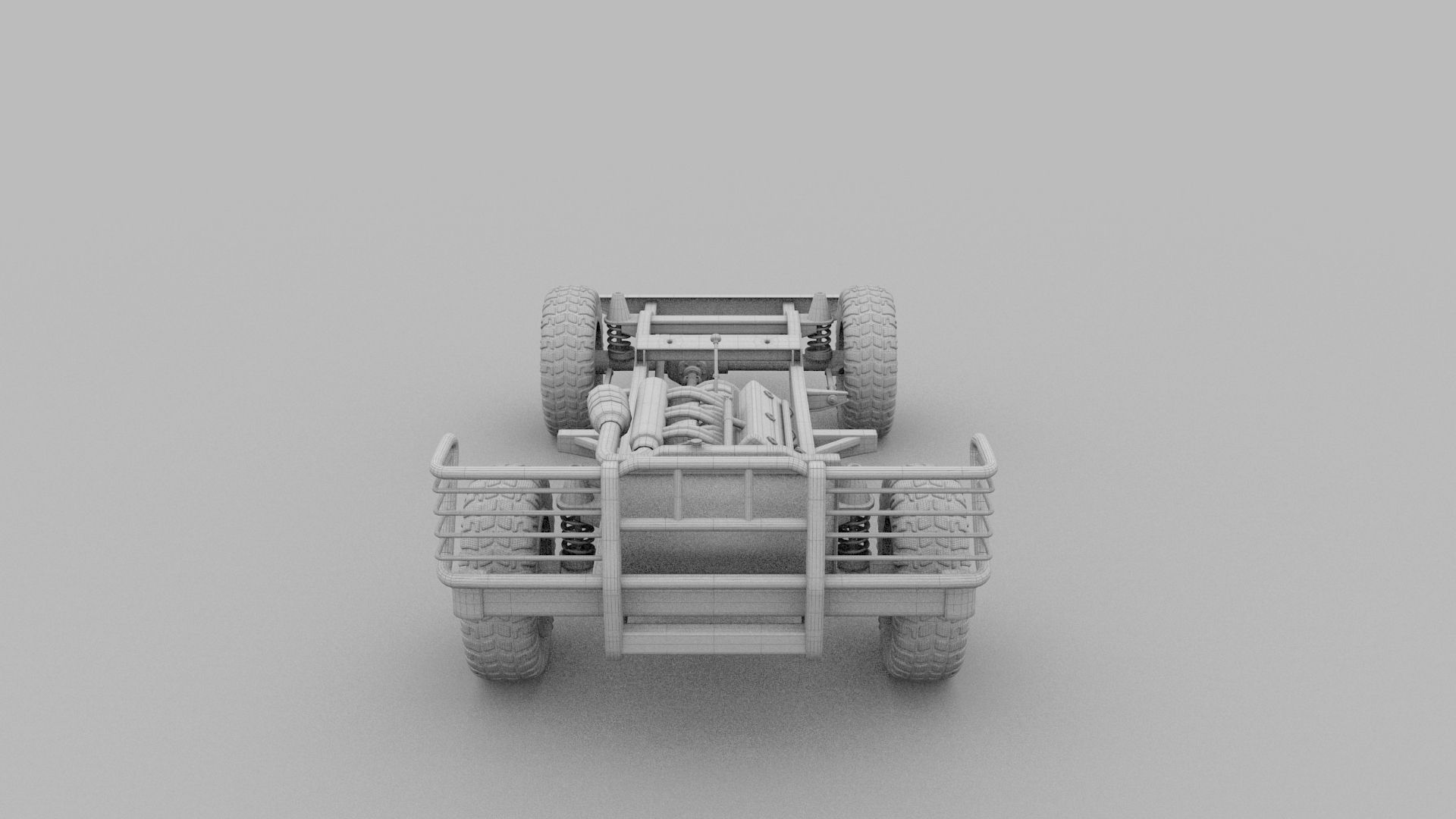 Full Land Rover Defender 90 Pick Up HDRI 3D model_38