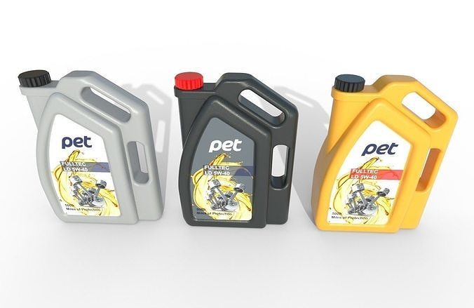 Motor Oil Bottle Model-1A Low-poly 3D model 7