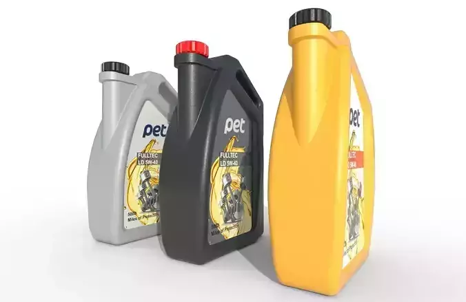 Motor Oil Bottle Model-1A Low-poly 3D model