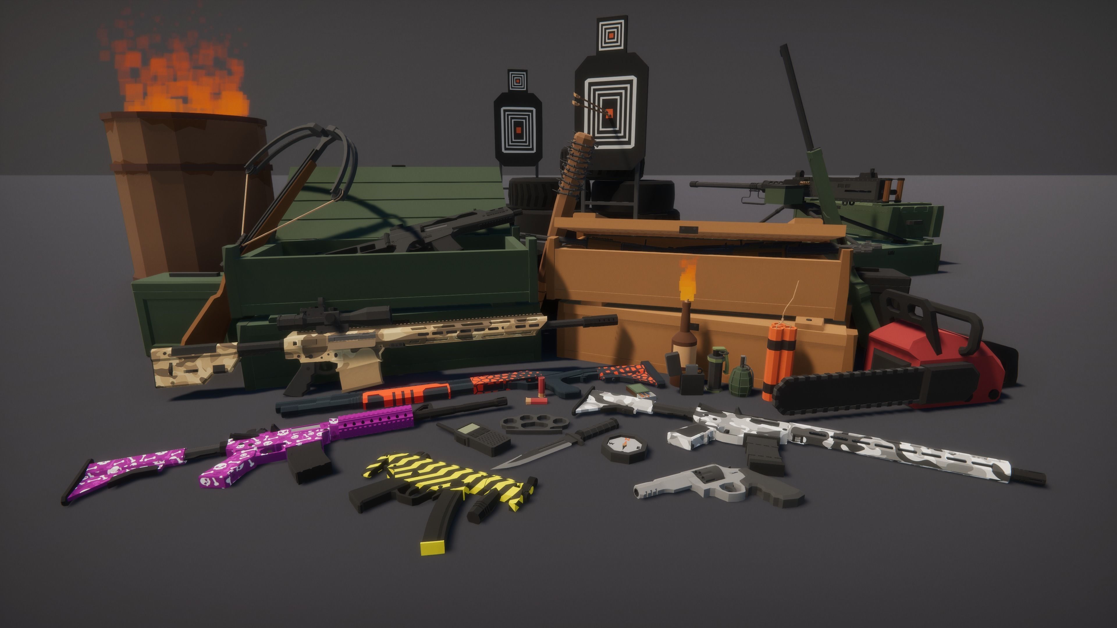 Low Poly Asset Bundle Low-poly 3D model_20