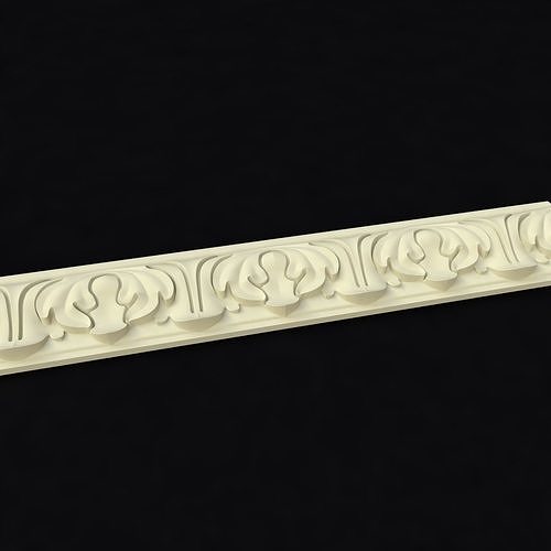 baguette decorative molding 3D model