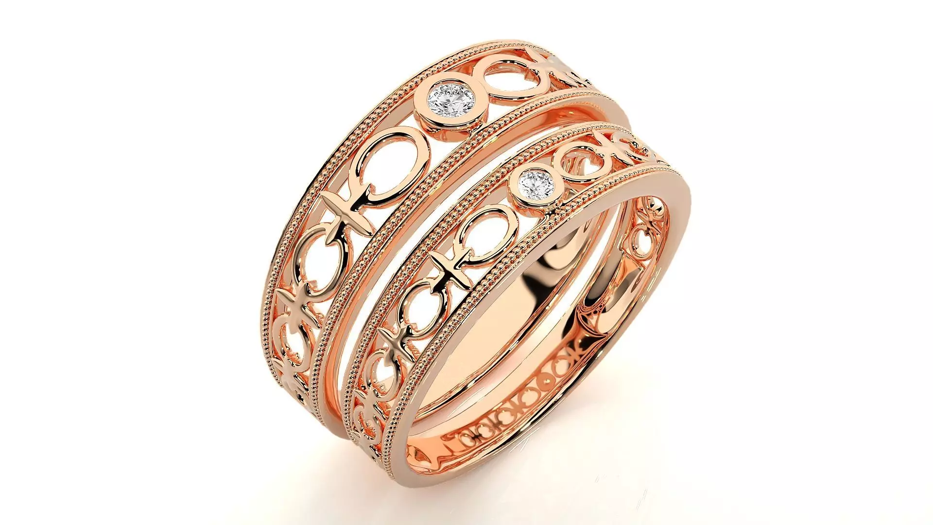 Band ring - NC114 3D print model