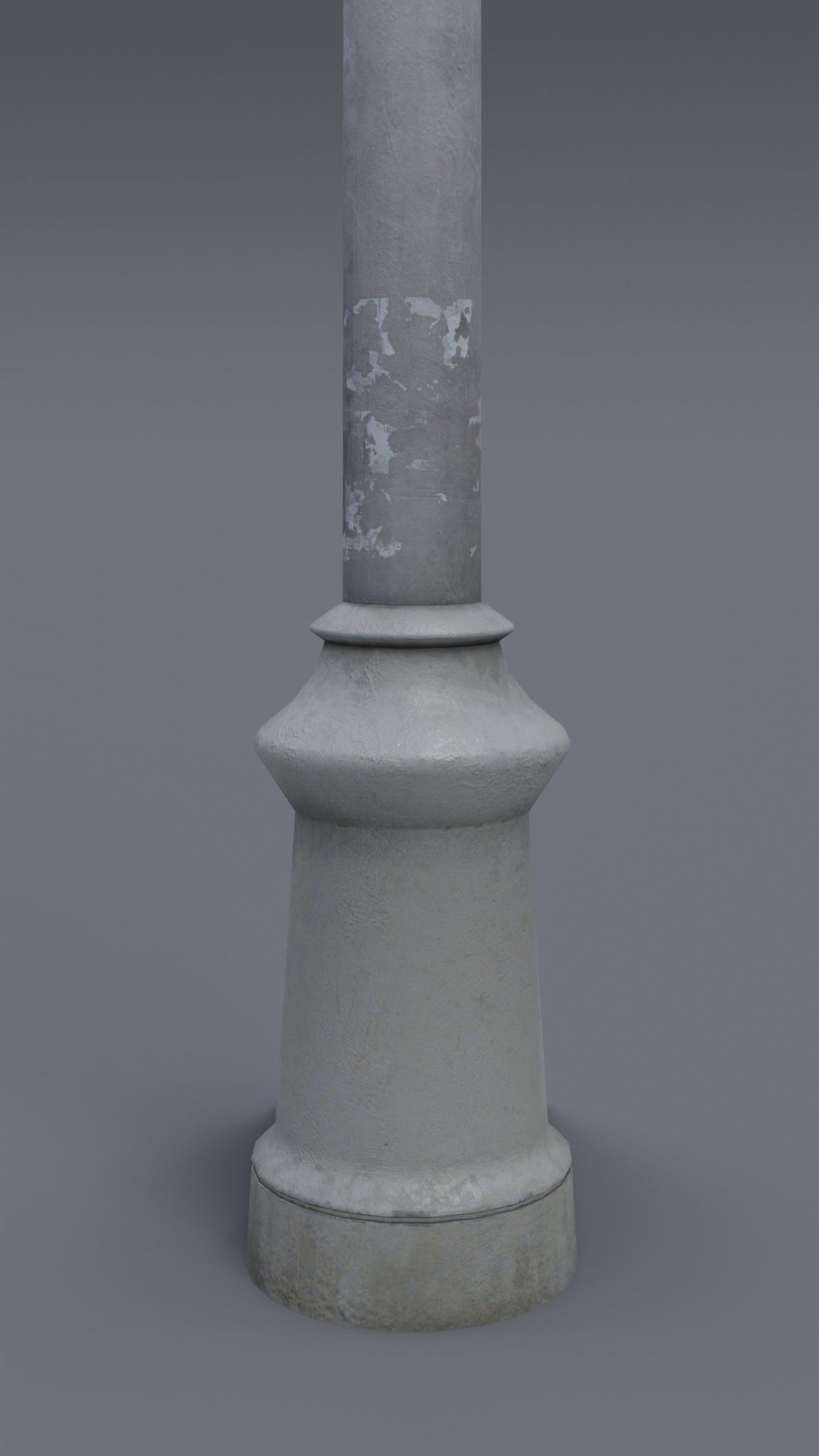 Russian street lamp post Low-poly 3D model_3