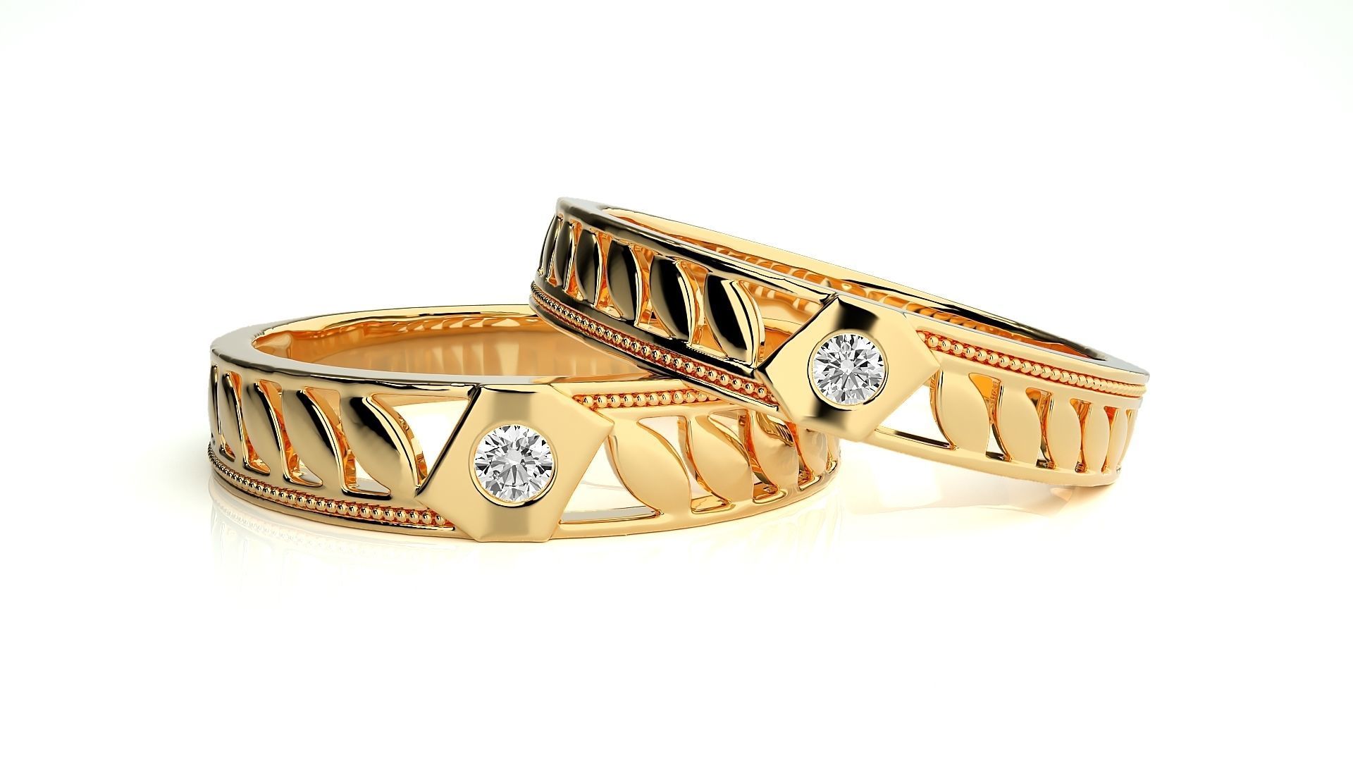 Band ring - NC106 3D print model_8