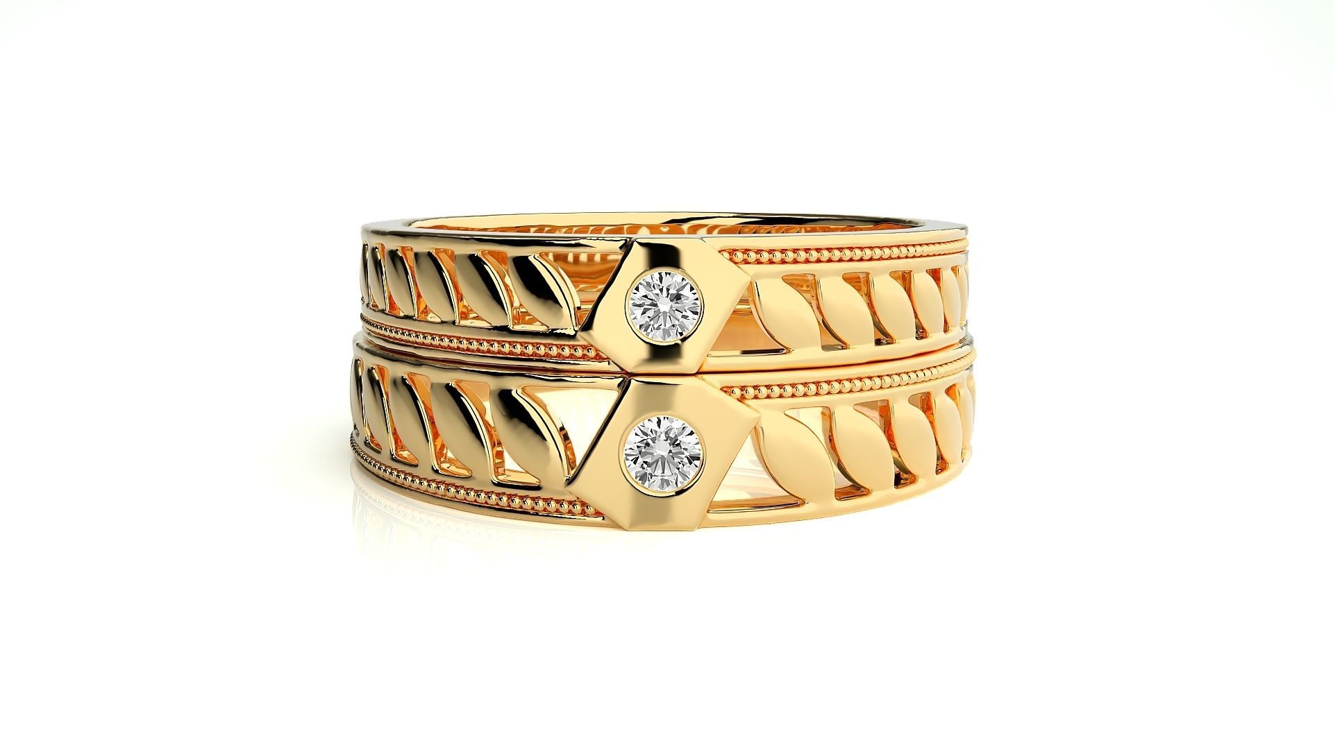 Band ring - NC106 3D print model_11