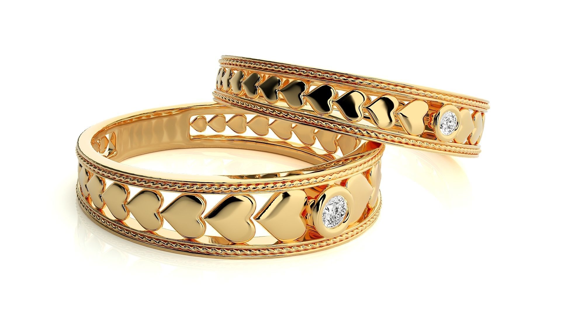 Band ring - N59  3 3D print model_10