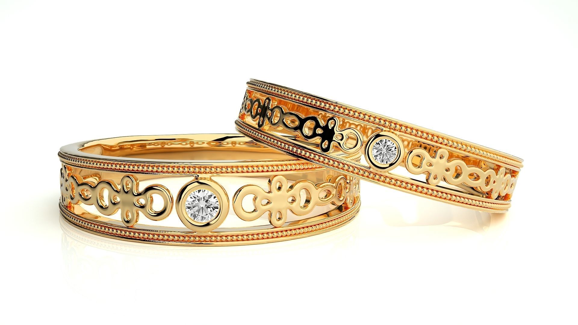 Band ring - N49  3 3D print model_9