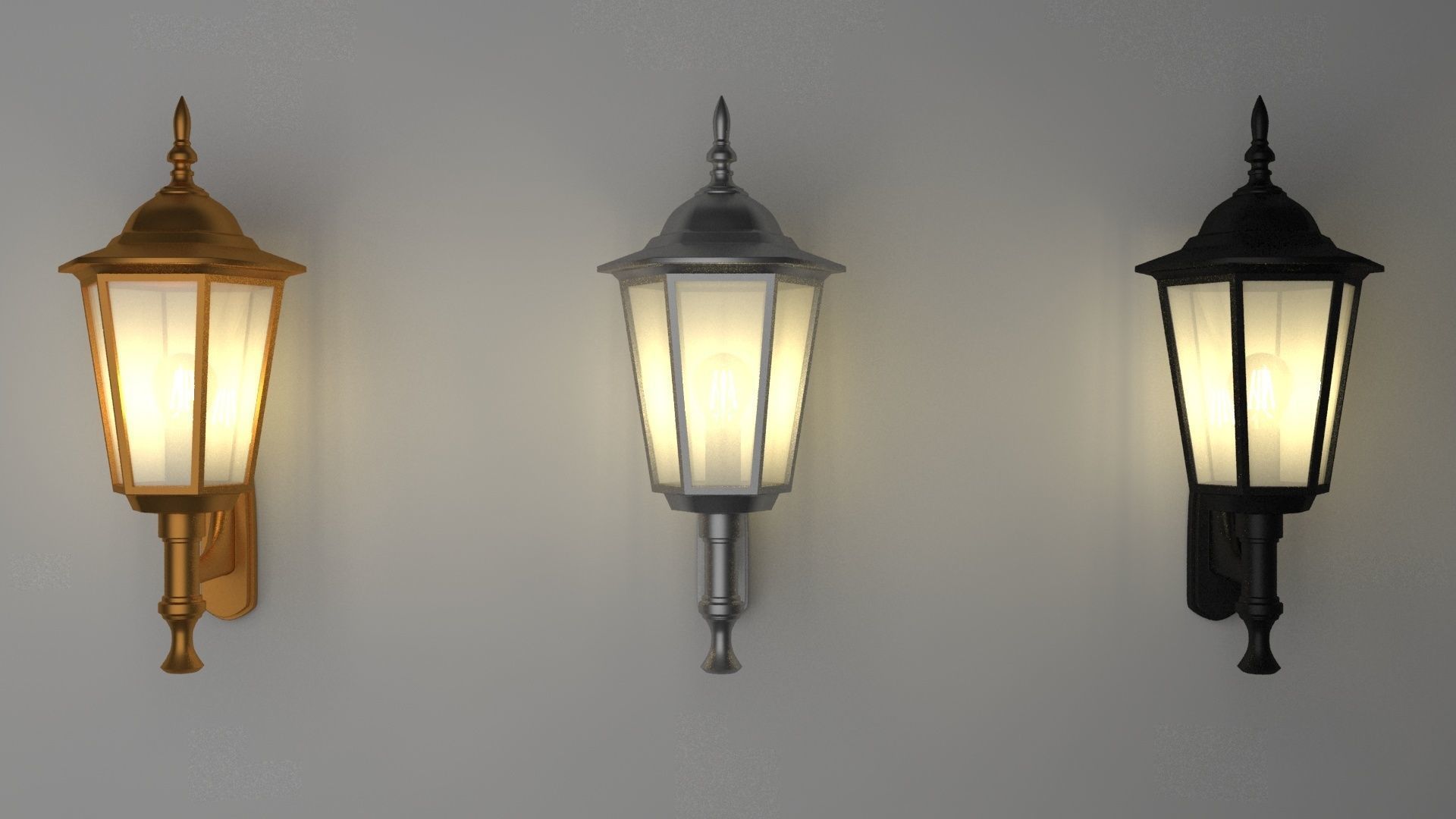  lamp 3d model  by  3 materials 3D model_2