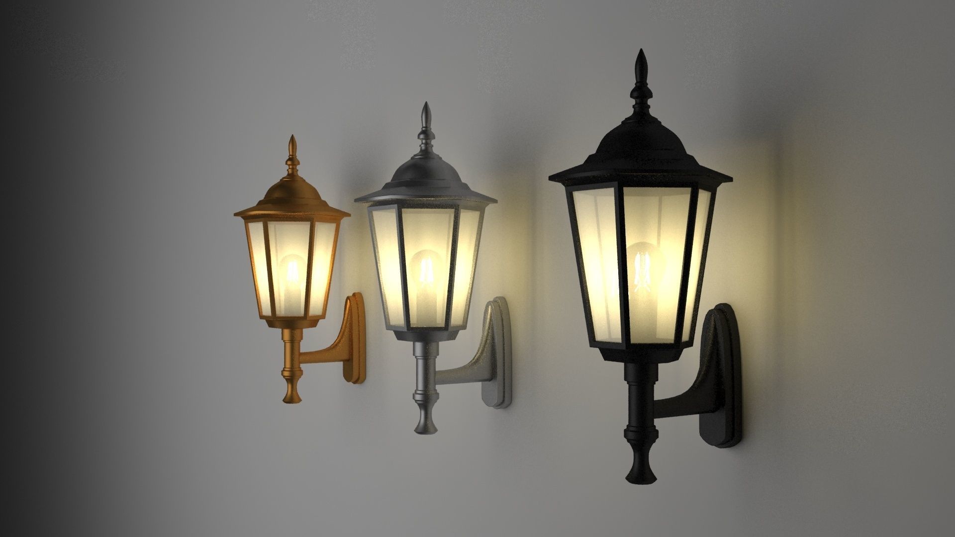  lamp 3d model  by  3 materials 3D model_4